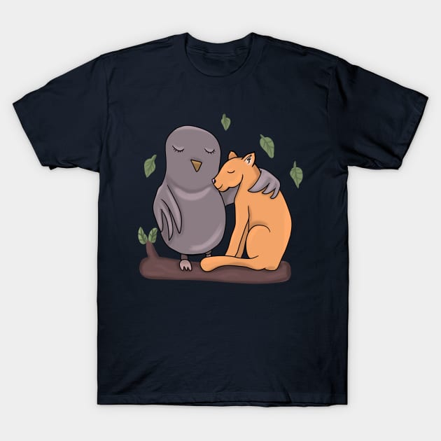 Owl kitty T-Shirt by Antiope